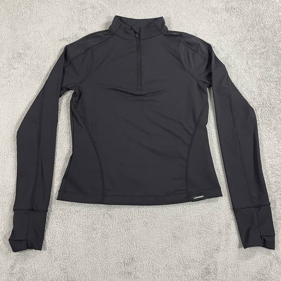 Legends Sweatshirt Womens Medium Black Colbey Quarter Zip Top Athletic Gym - Picture 1 of 10